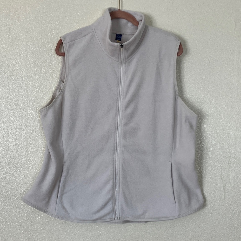 Old Navy Performance Fleece Off-White Vest, 2X